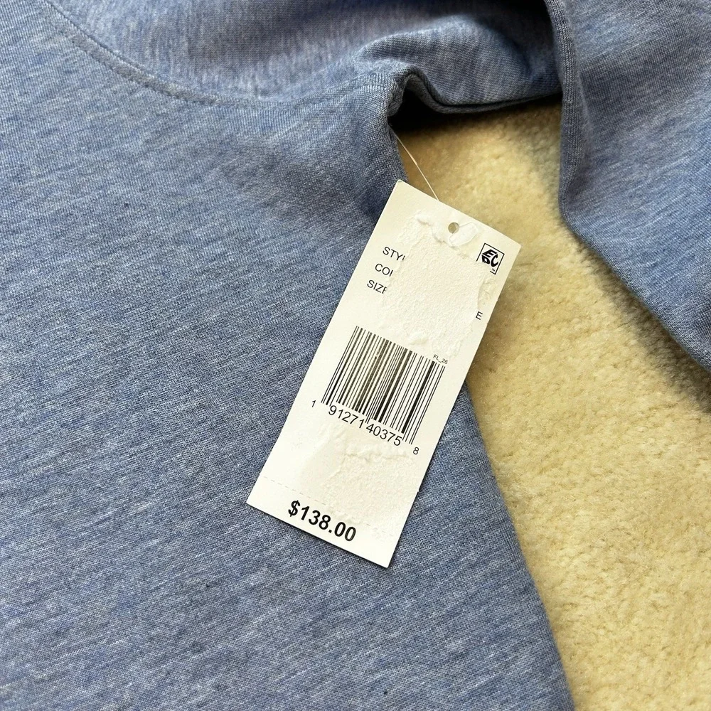 Johnnie-O Sully 1/4 Zip Pullover Sweater Men's XXL Double Knit Longsleeve Blue
